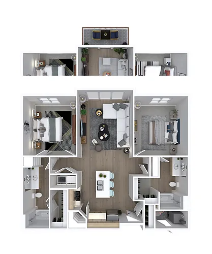 Floor plan Traverse 2x2