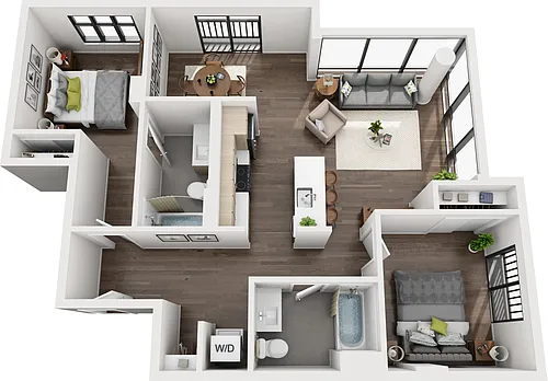Floor plan 2 Bedroom C