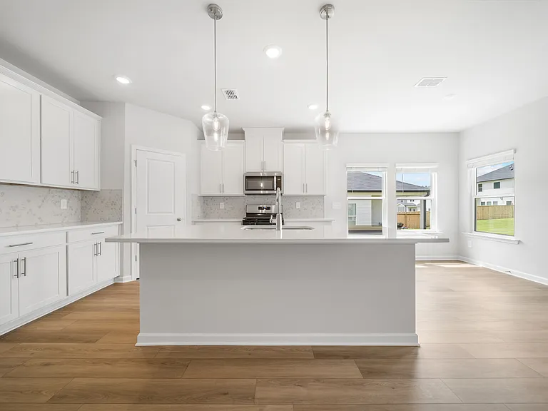 Main Level, kitchen dining area, living room