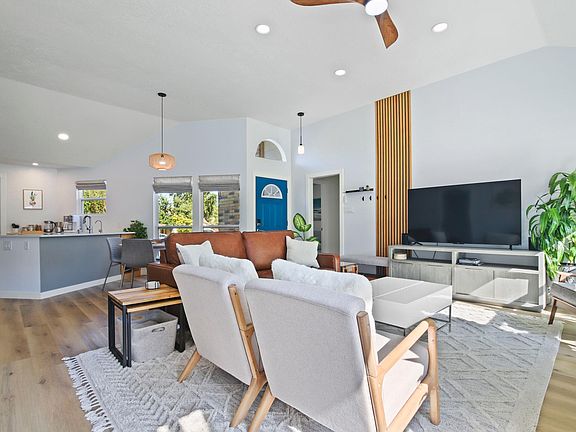 Stream from any of your favorite apps on the Roku-enabled 60" TV.