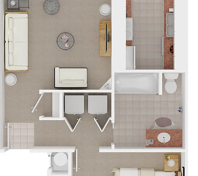 730 sq. ft. 730 sq. ft.