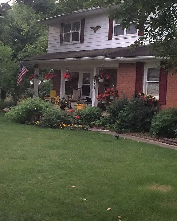 Private mature yard