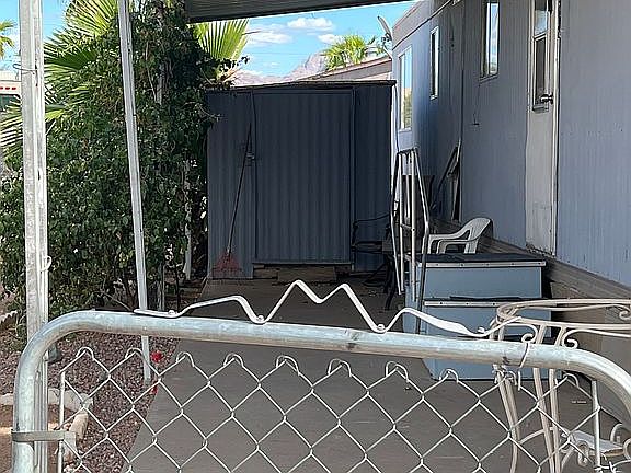Front door and shed 2