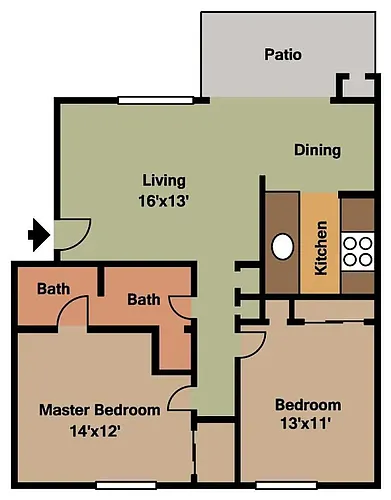 Floor plan B3 English Oak