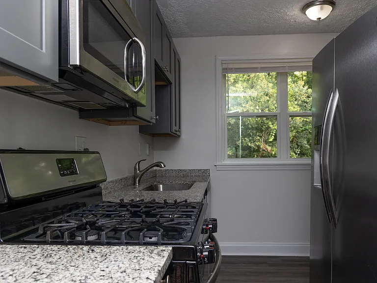 Kitchen at an angle