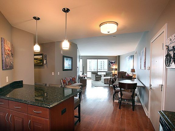 kitchen to living room view