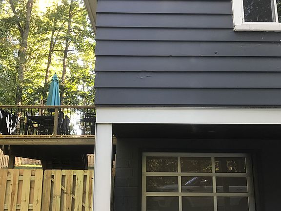 Garage and back area 