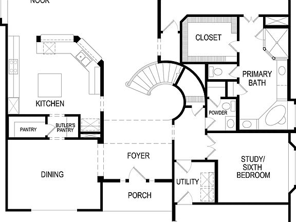 Hillwood FSW w Media First Floor Plan
