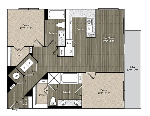 Floor plan B1