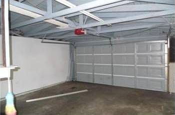 Inside garage