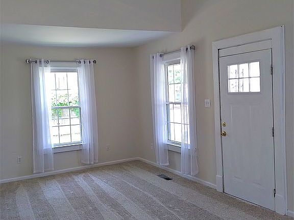 Vaulted living room
