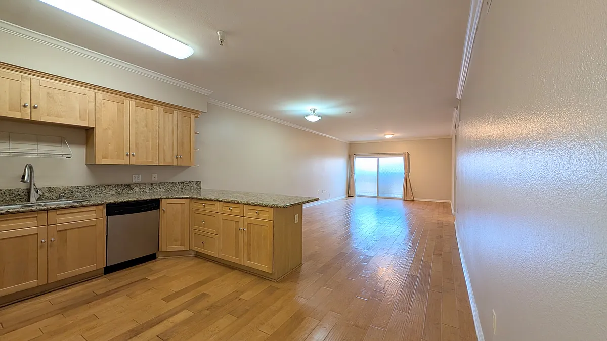 Open living area (kitchen, dining, and living room) - 214 S Alexandria Ave