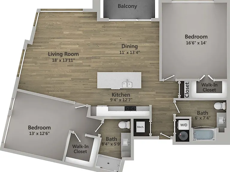 Floor Plan 2I | State Street Station | Apartments in Wauwatosa, WI Floor Plan 2I | State Street Station | Apartments in Wauwatosa, WI