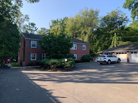 The apartment is located in the lower left hand side of this 4 unit building.