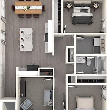 Compact floorplan