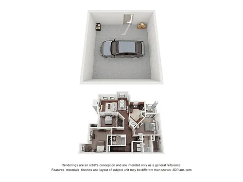 Floor plan C3 - Attached Garage