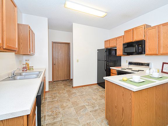 Fully-Equipped Kitchens with Black Appliances