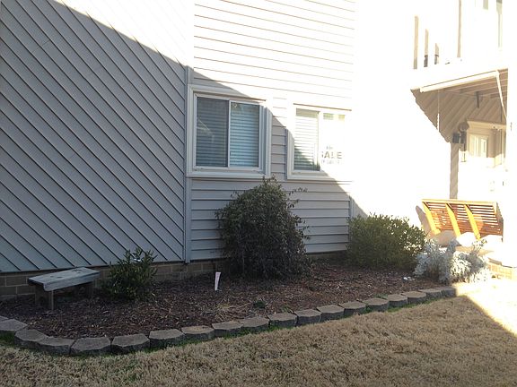 Garden area at condo