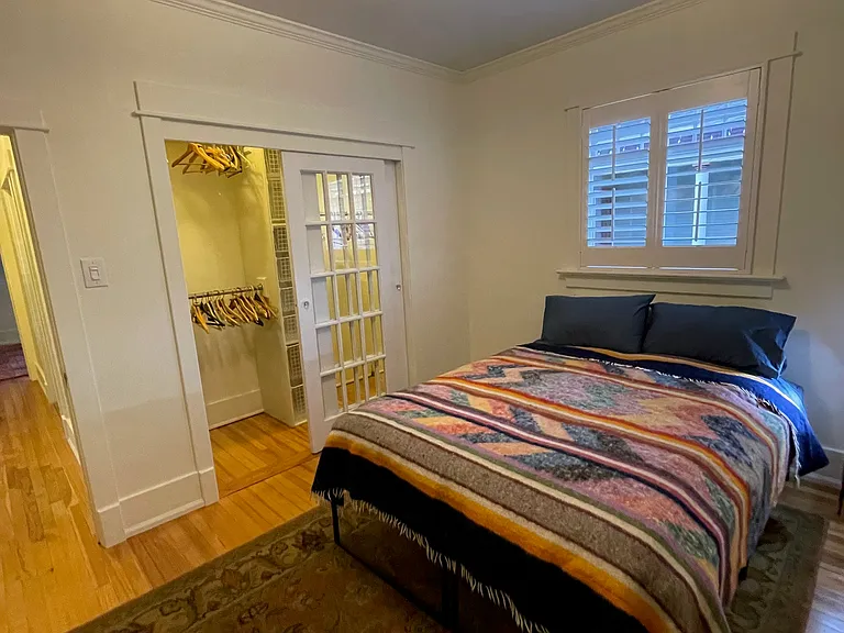 Primary bedroom with spacious closet.
