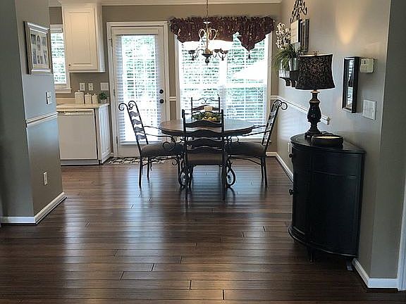 Entry way and dining room  