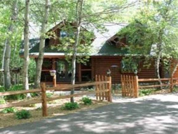 Ag Land; Investment Opportunity; Lakeshore; Hunt; Fish; Hike - I94/Hwy 65, WI:  View of Log Home Nestled in the Woods for that "Up North" feel