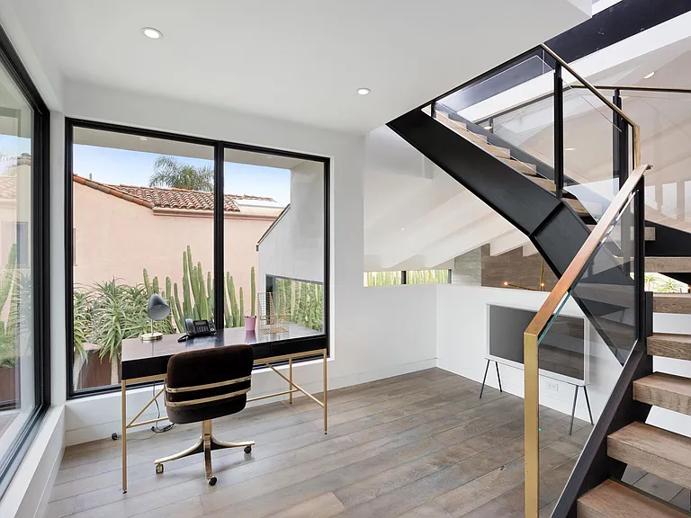 Catch up on some work in the private office nook.