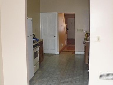 Dining room looking into kitchen
