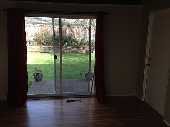 Dining area looking into backyard.