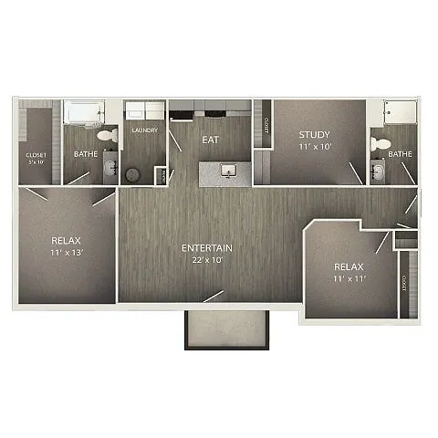 Floor plan Affordable Program C2