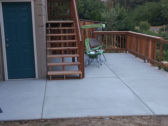 Rear patio