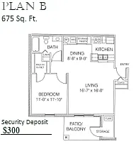 Floor plan Plan B