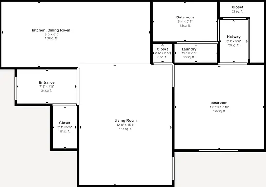 1 bed, 1.0 bath, 666 sqft, $1,699 — Photo 3