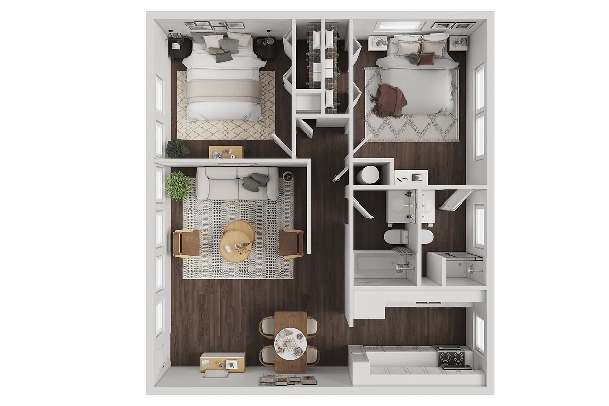 Floor plan 2x2 Gold