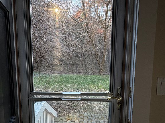 View to private side yard / door