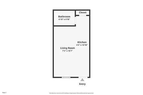 Floor plan Large Studio