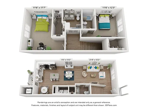 Floor plan Savannah Townhome