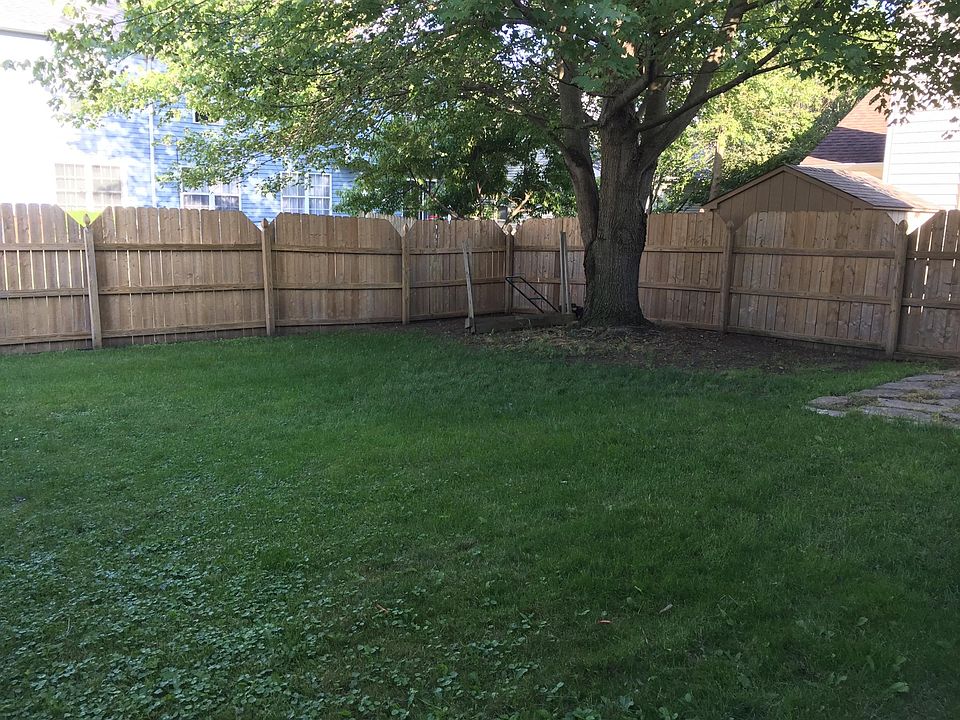 large fenced yard