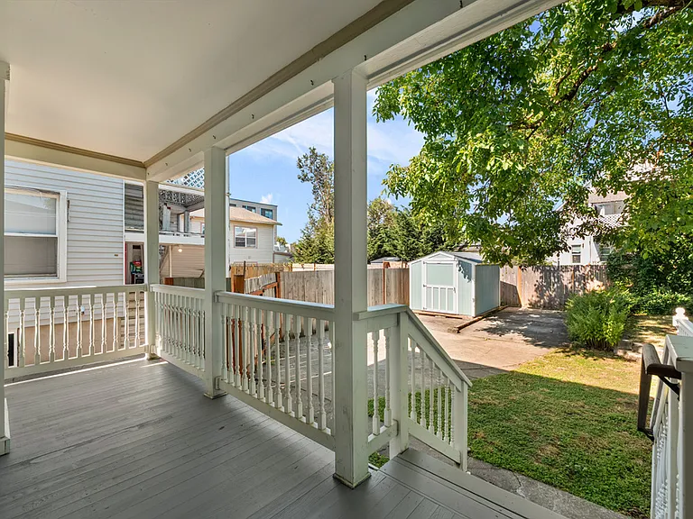 Fenced back yard