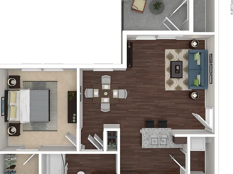 A1: Beds - 1: Baths - 1: SqFt Range - 643 to 643