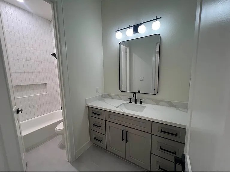 Hallway bathroom