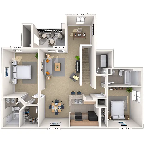 Floor plan B2D