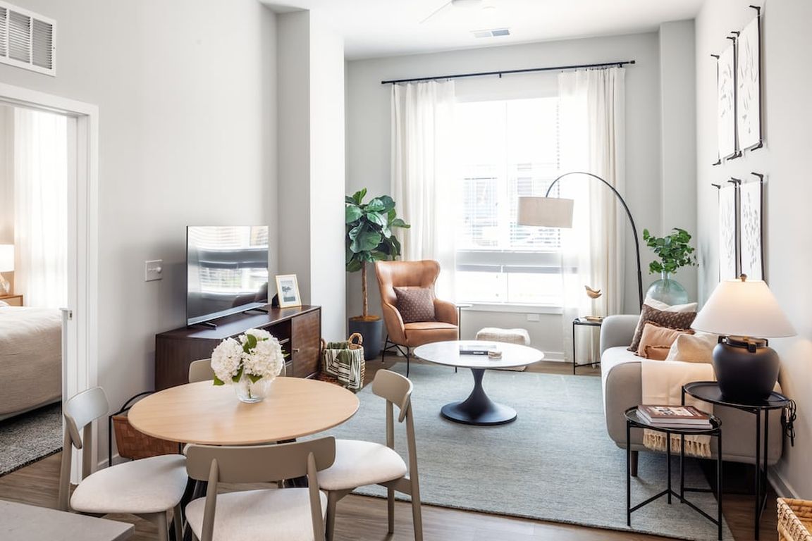 Design Collection I living room with hard surface flooring