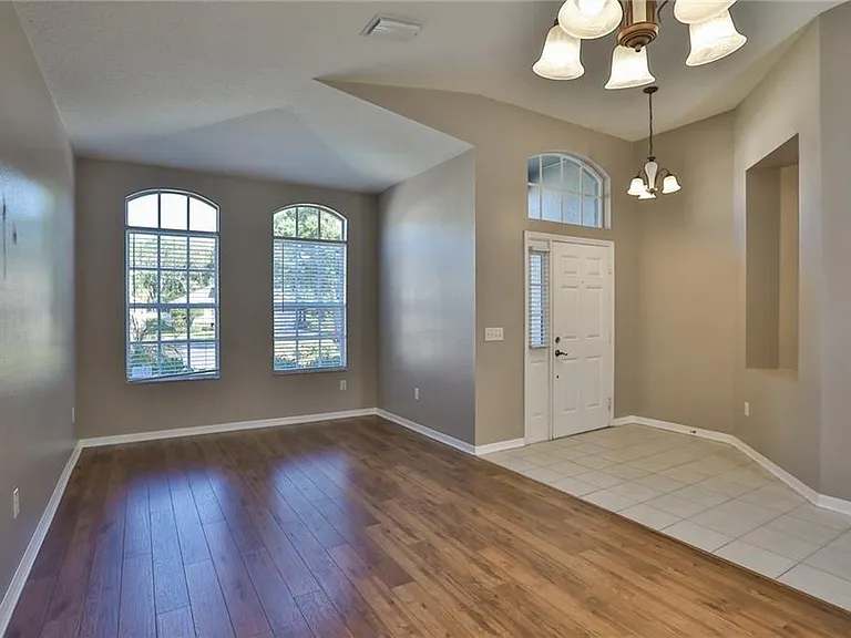 Entrance and living room