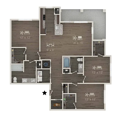 Floor plan C1