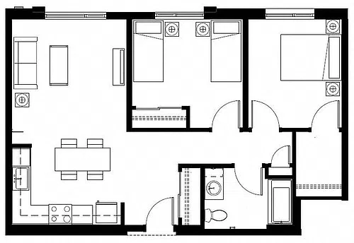 Floor plan 2X1