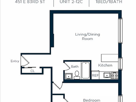 2nd image of 451 E 83rd St APT 5c