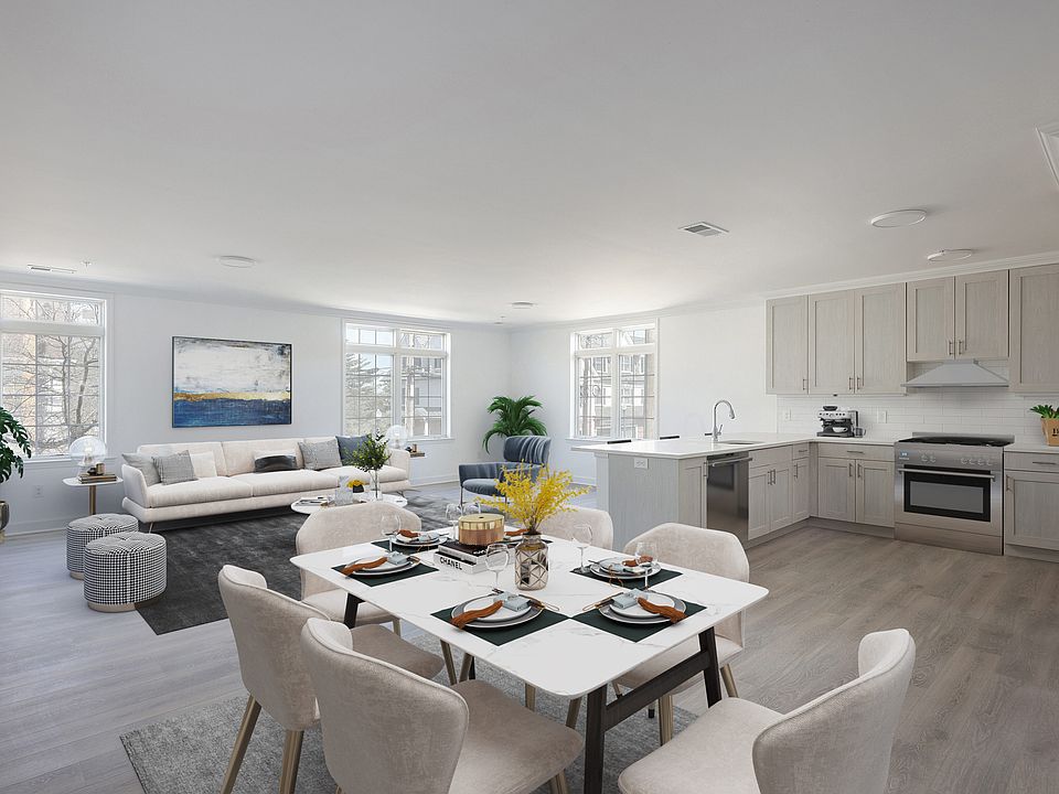 Virtually Staged Sample Living room/dining room