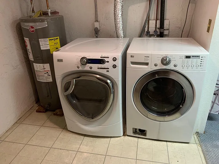 lower level laundry area