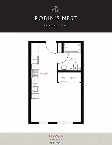 Floor plan Studio A