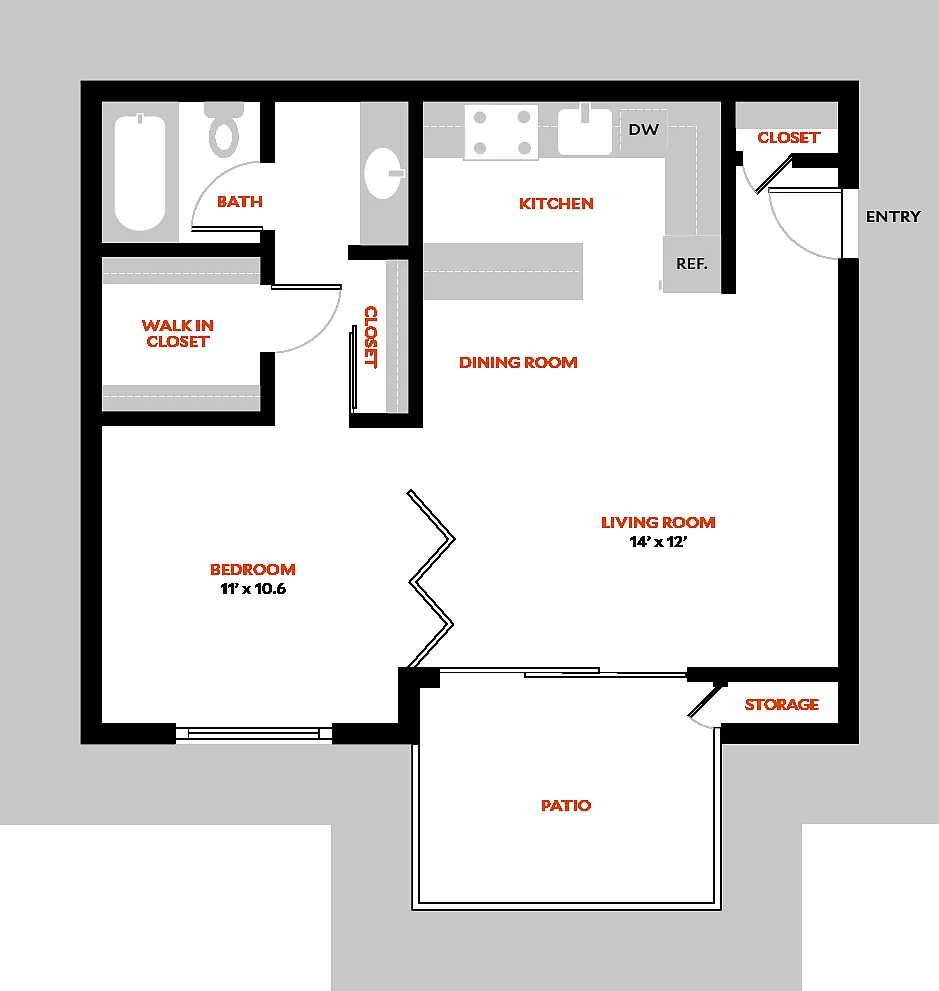 Floor plan 1AR